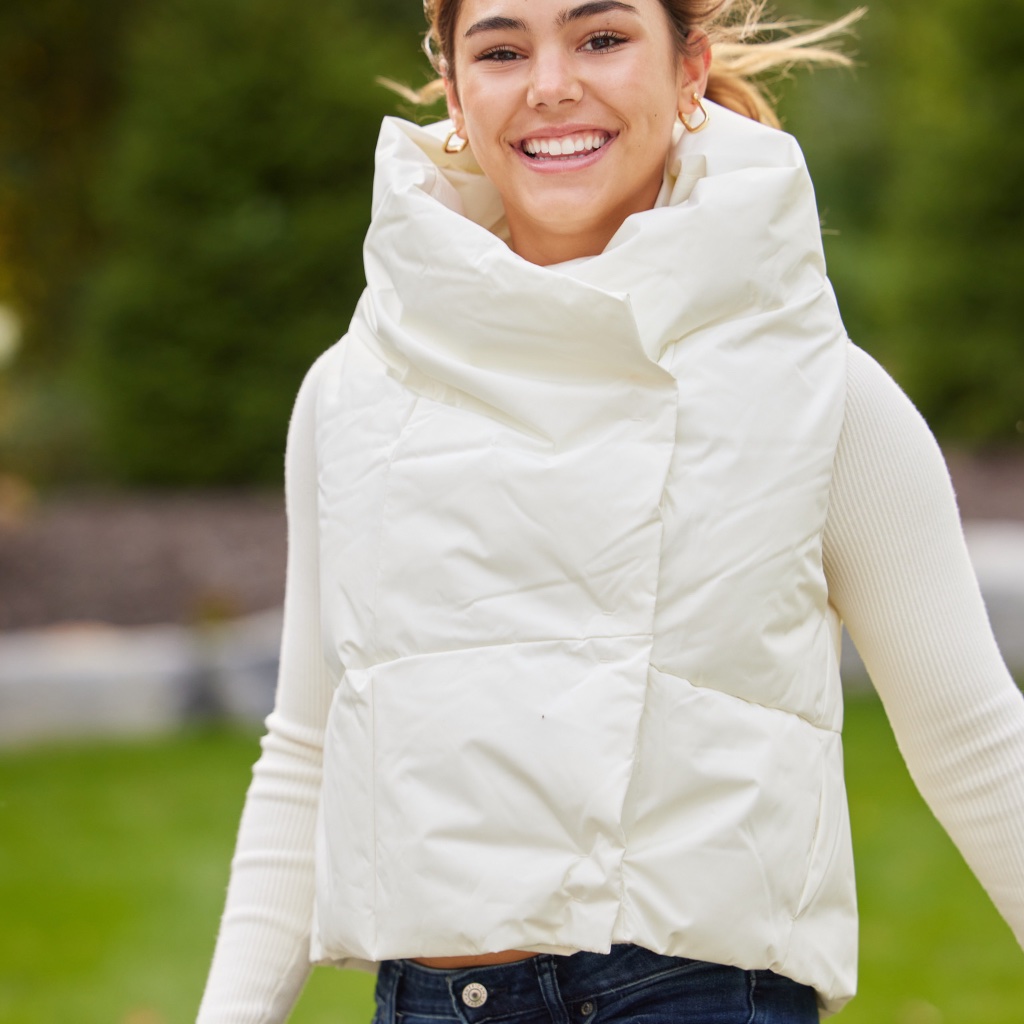 White Puffer Vest